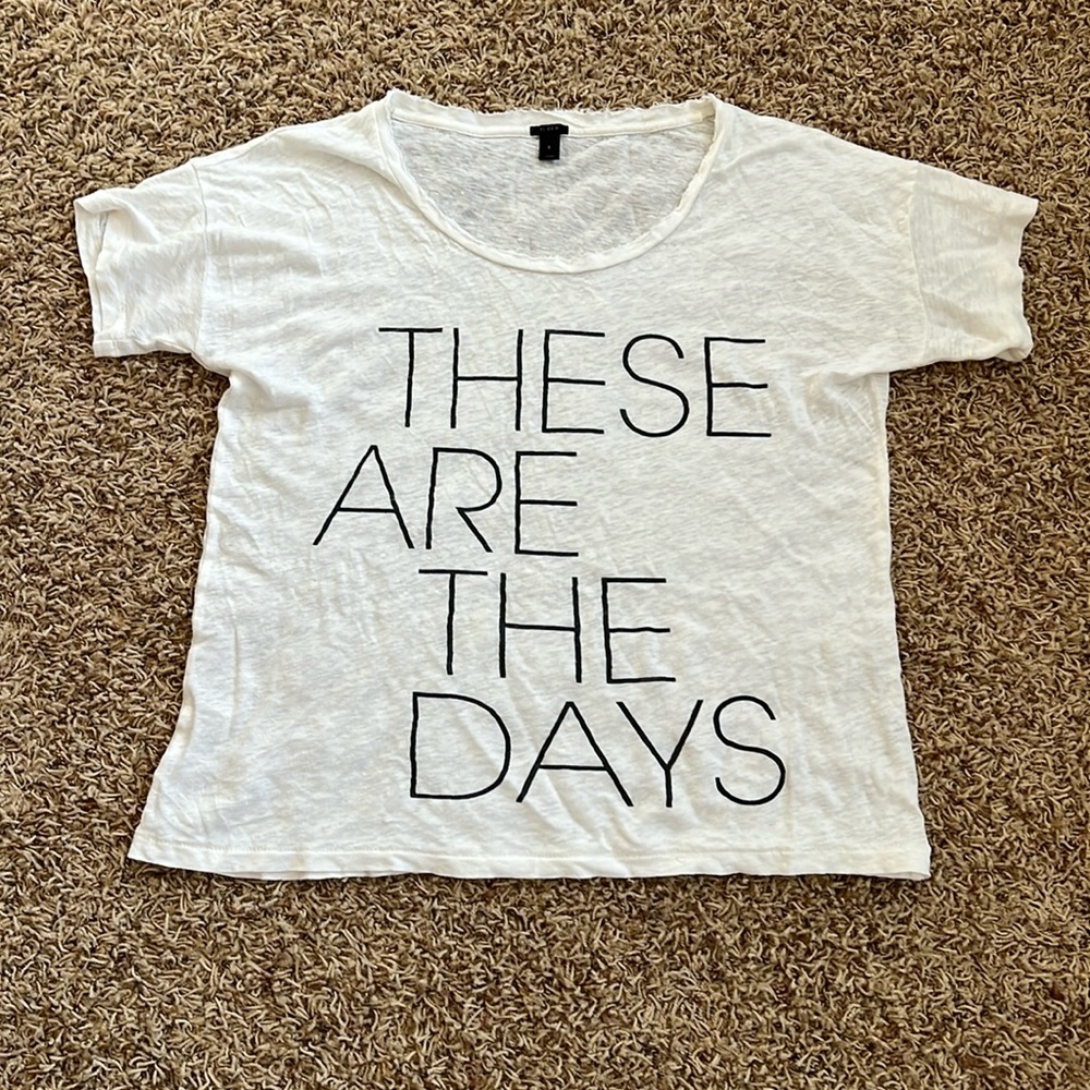 JCrew These Are The Days linen Tee